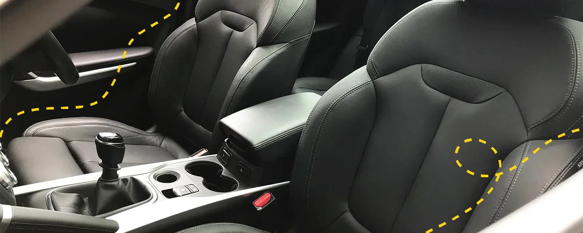 interior of car