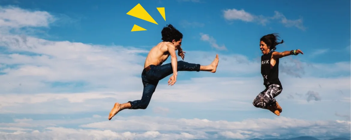 People jumping