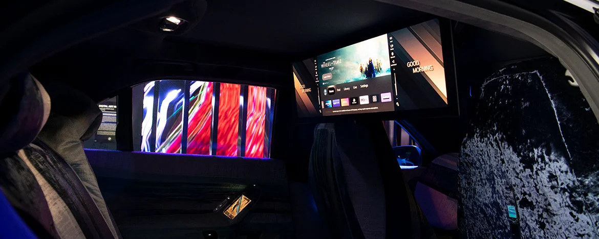 BMW 31 inch cinema screen
