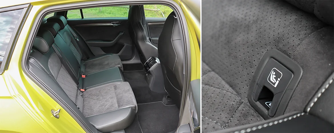 Rear seats and Isofix point