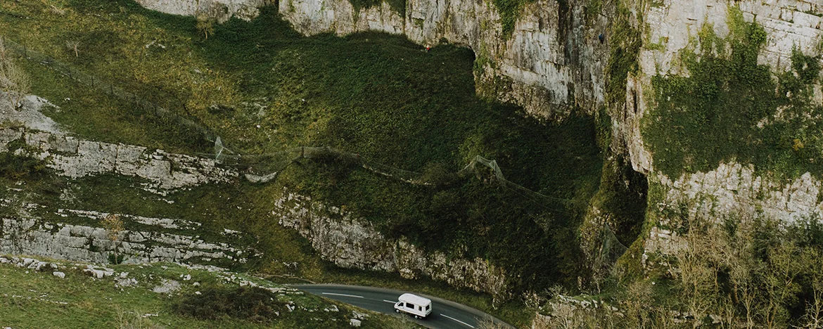 Cheddar Gorge road