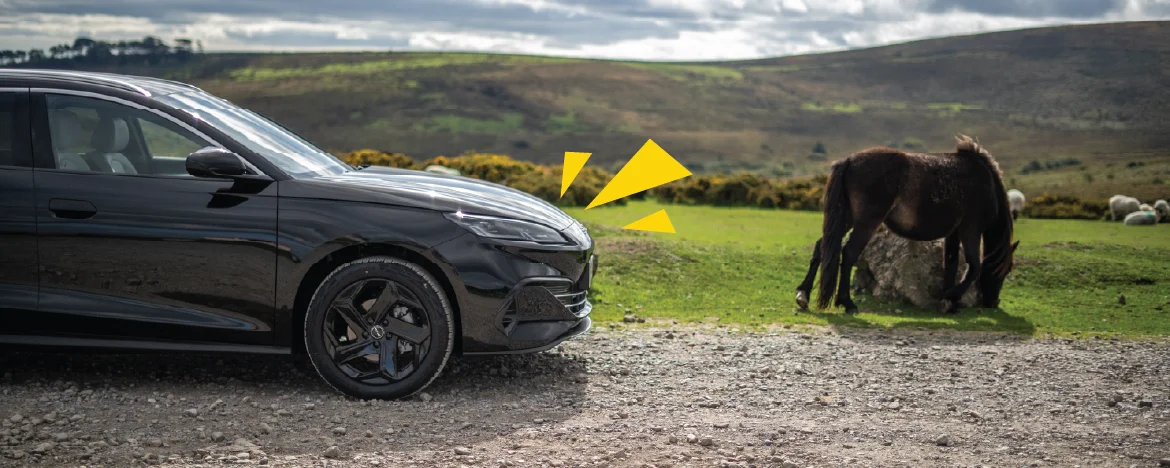 BYD SEAL 6 parked on dartmoor