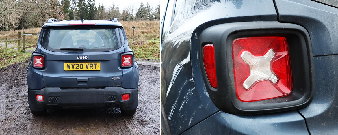 Rear design of Jeep Renegade