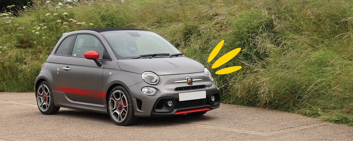 Abarth 595 parked
