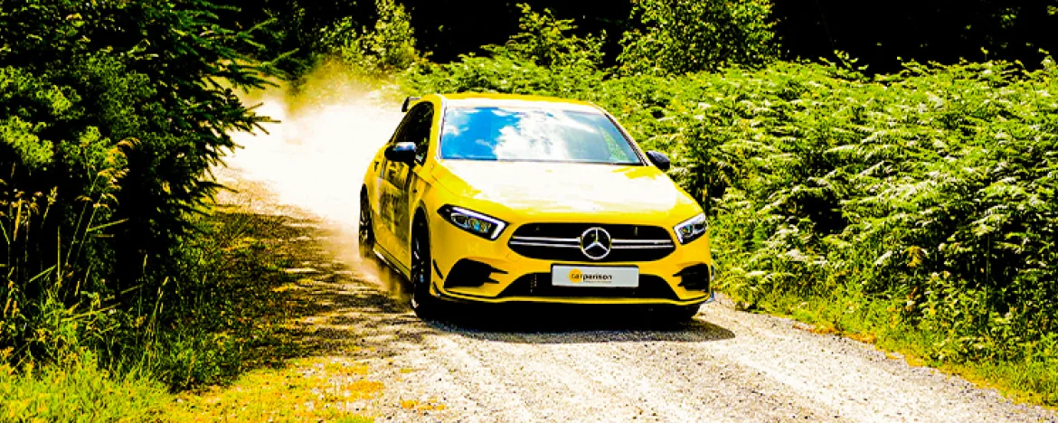 Mercedes yellow car lease