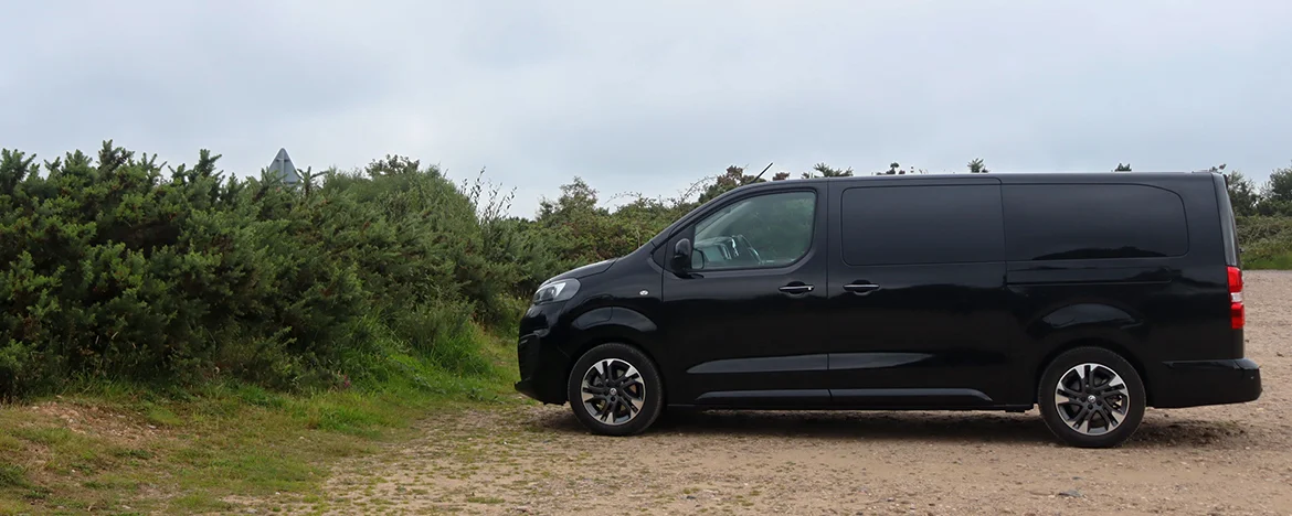 Vauxhall Vivaro-e Life parked sideways