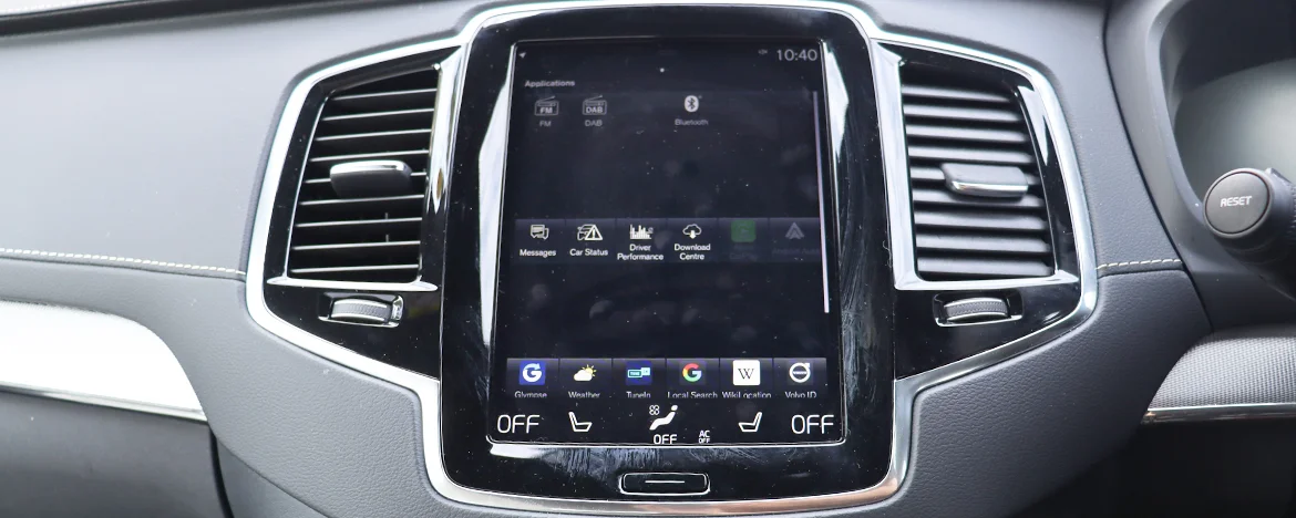 Volvo XC90 touchscreen