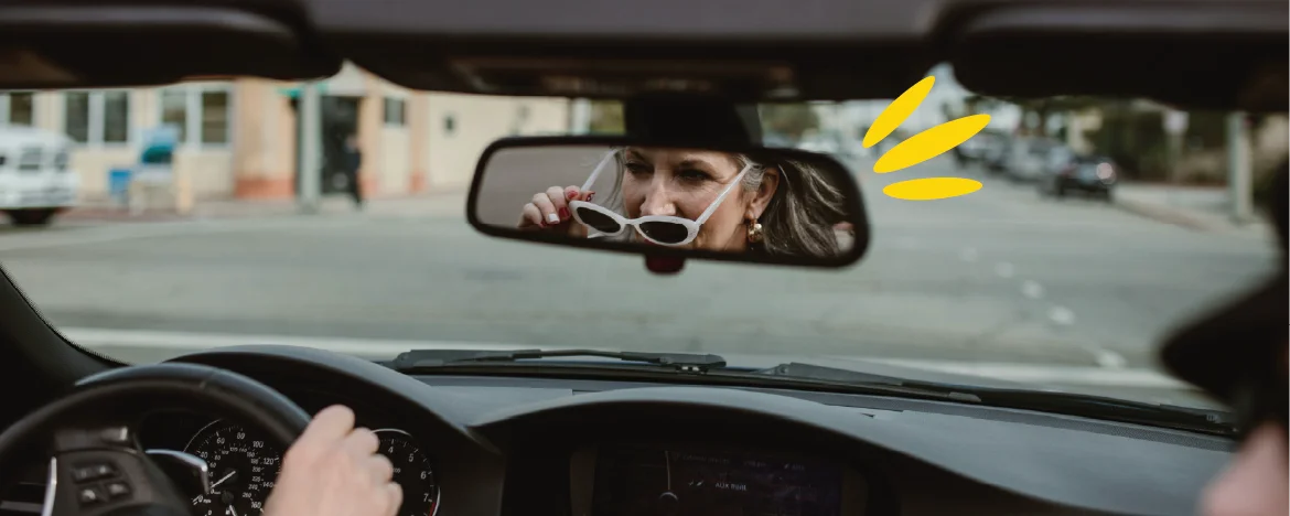 older person driving