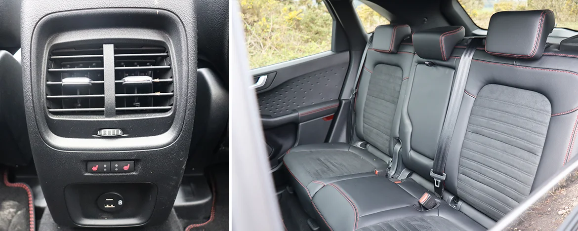 Rear seats and usb ports