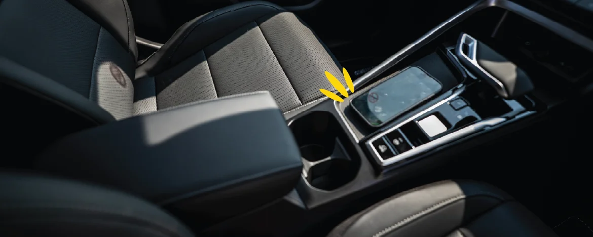 MG ZS centre console