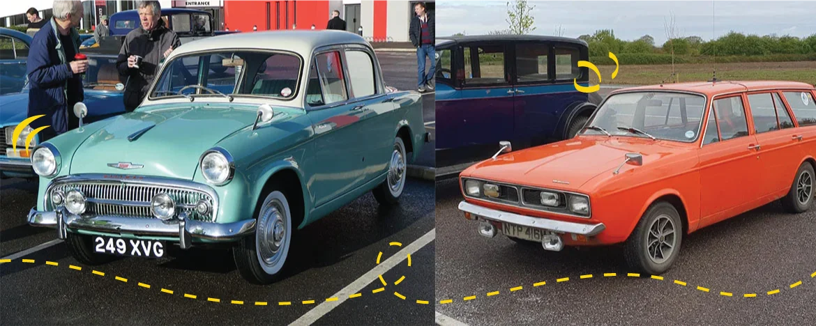 Hillman Minx and Hillman Hunter Estate