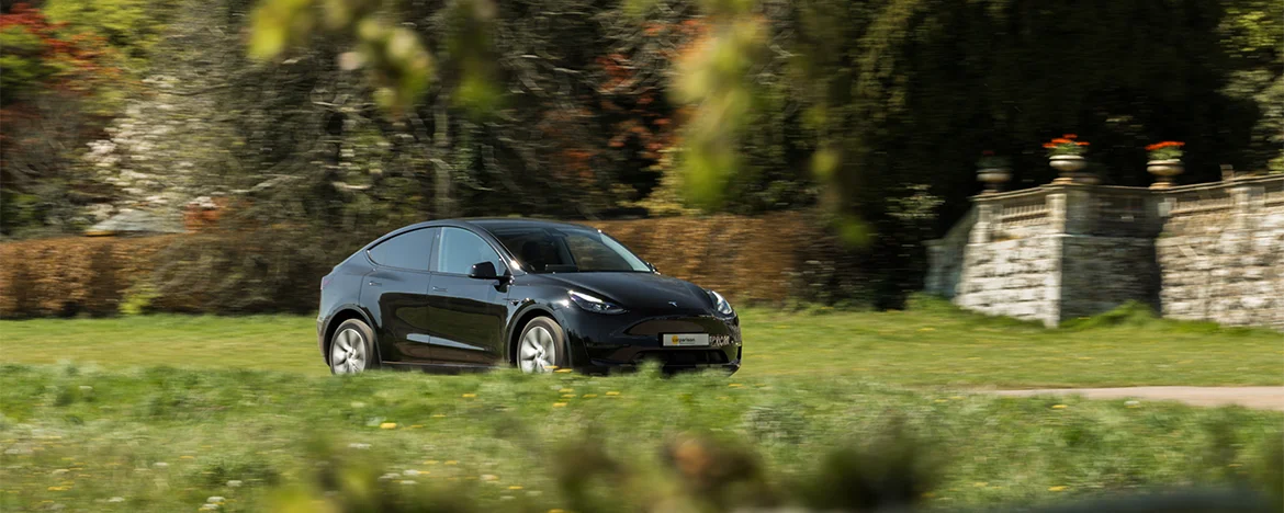 Tesla Model Y driving