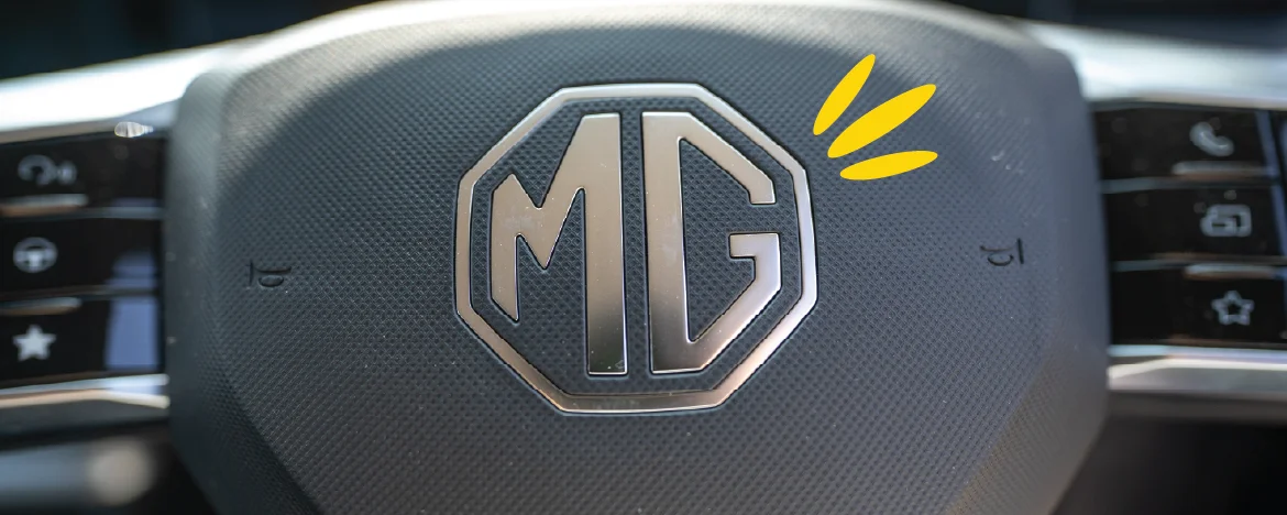 MG ZS MG badge