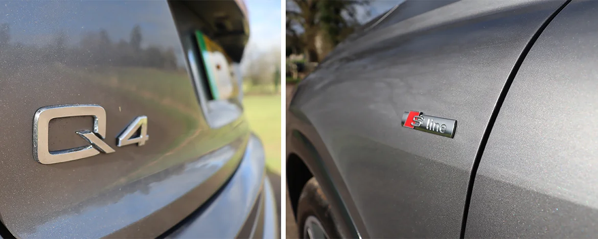 Audi Q4 e-tron badges
