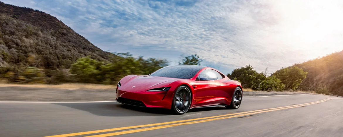 Second-Generation Tesla Roadster driving