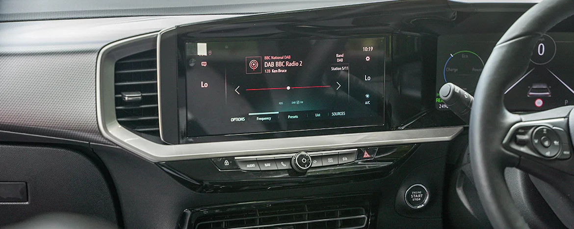 Vauxhall Mokka-e infotainment system