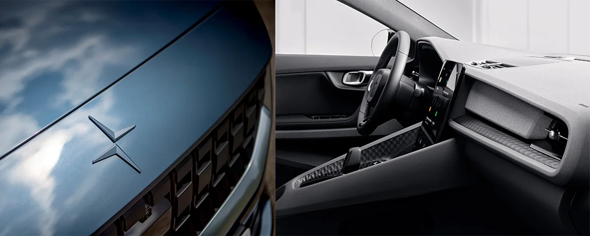 Polestar interior and badge