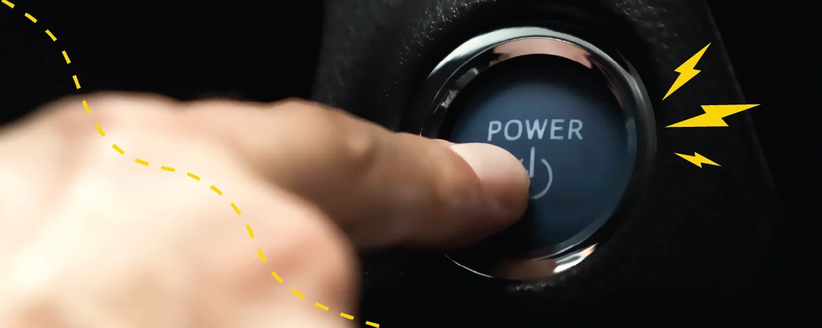 power button for electric car