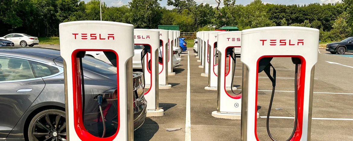 Tesla charging stations