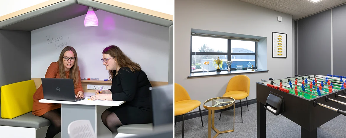 Carparison staff working in new Marsh Barton office