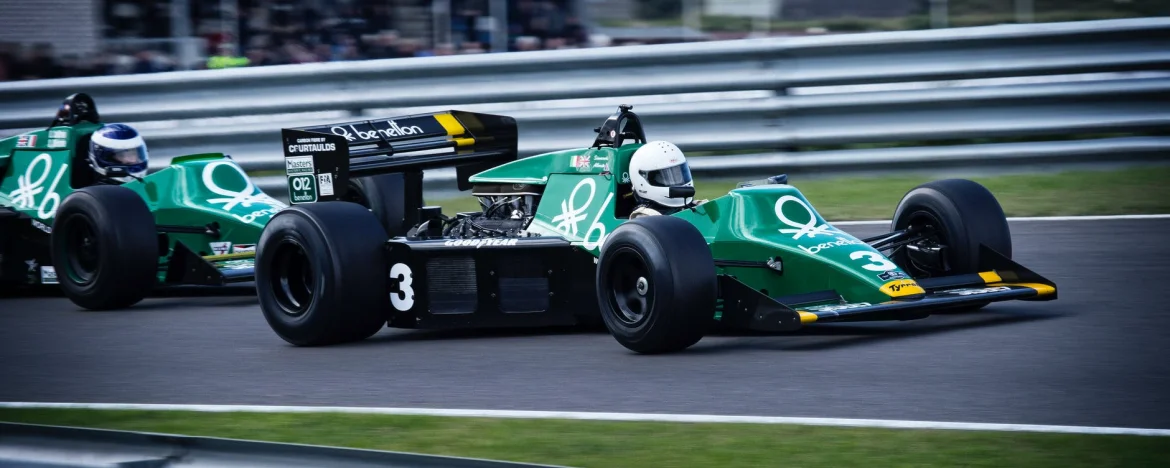 Formula 1 green racing car