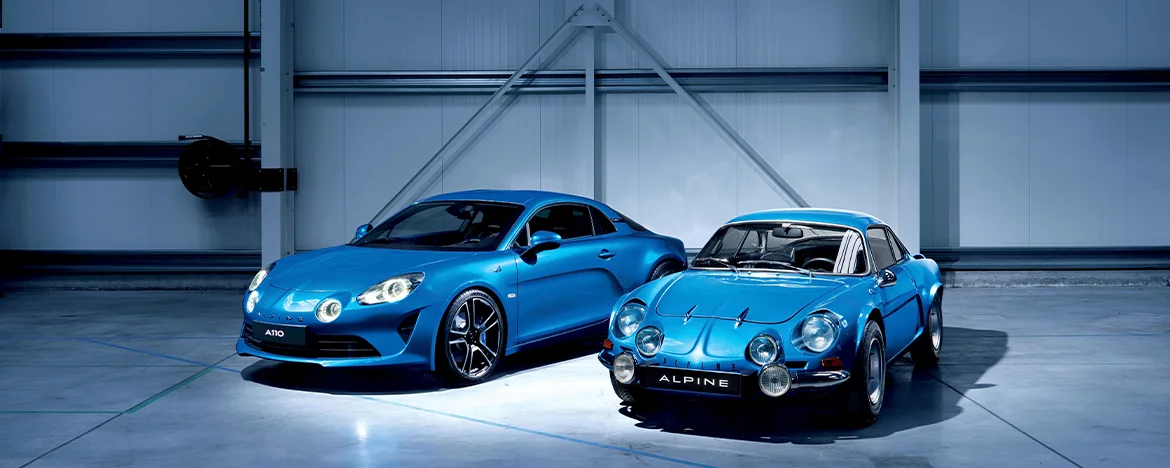 Alpine A110 original and new