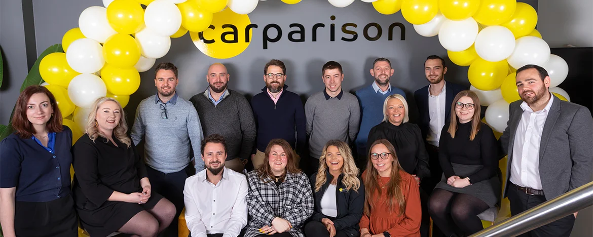 Carparison staff in new Marsh Barton office