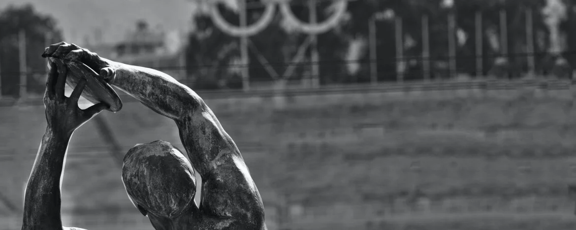 Statue of an Olympic discus thrower