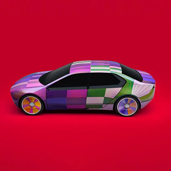 Multicoloured BMW with E INK technology