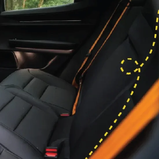 Polestar rear seats and seatbelts