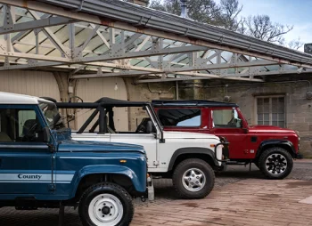 Vintage Land Rover line-up