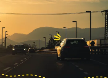 cars on road