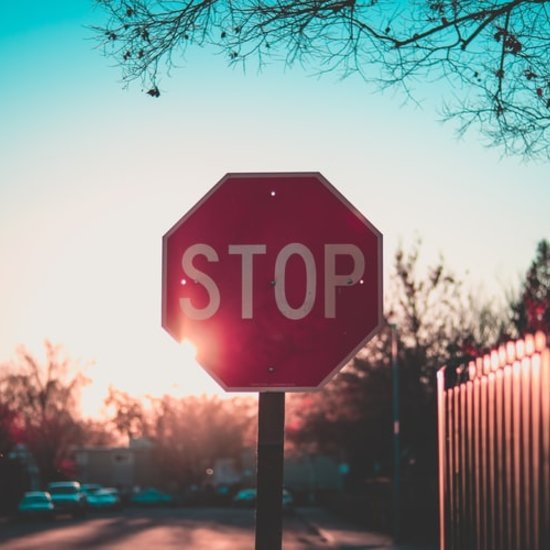 A stop sign