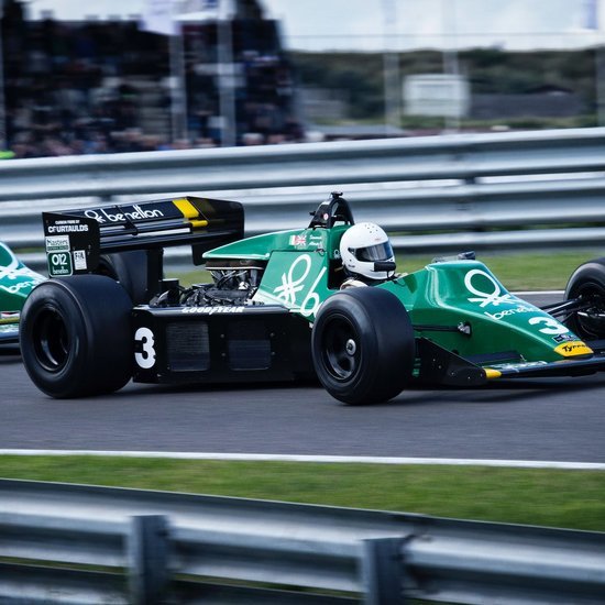 Formula 1 green racing car