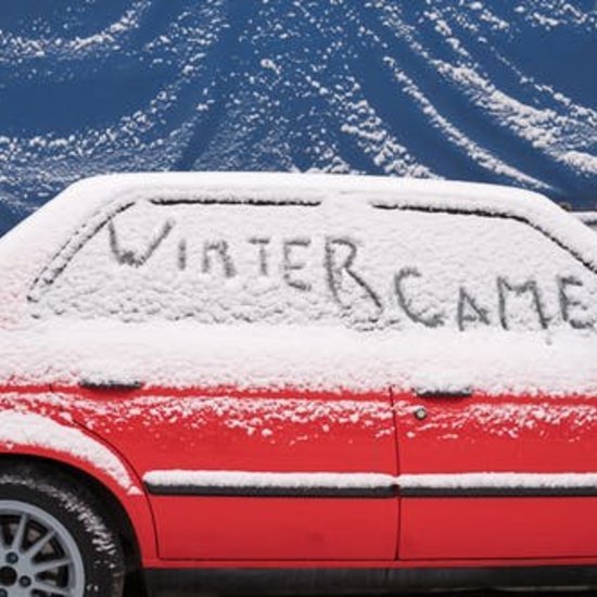 Snow covered car
