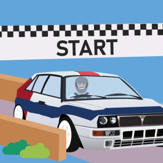 Carparison's Andy in a rally car